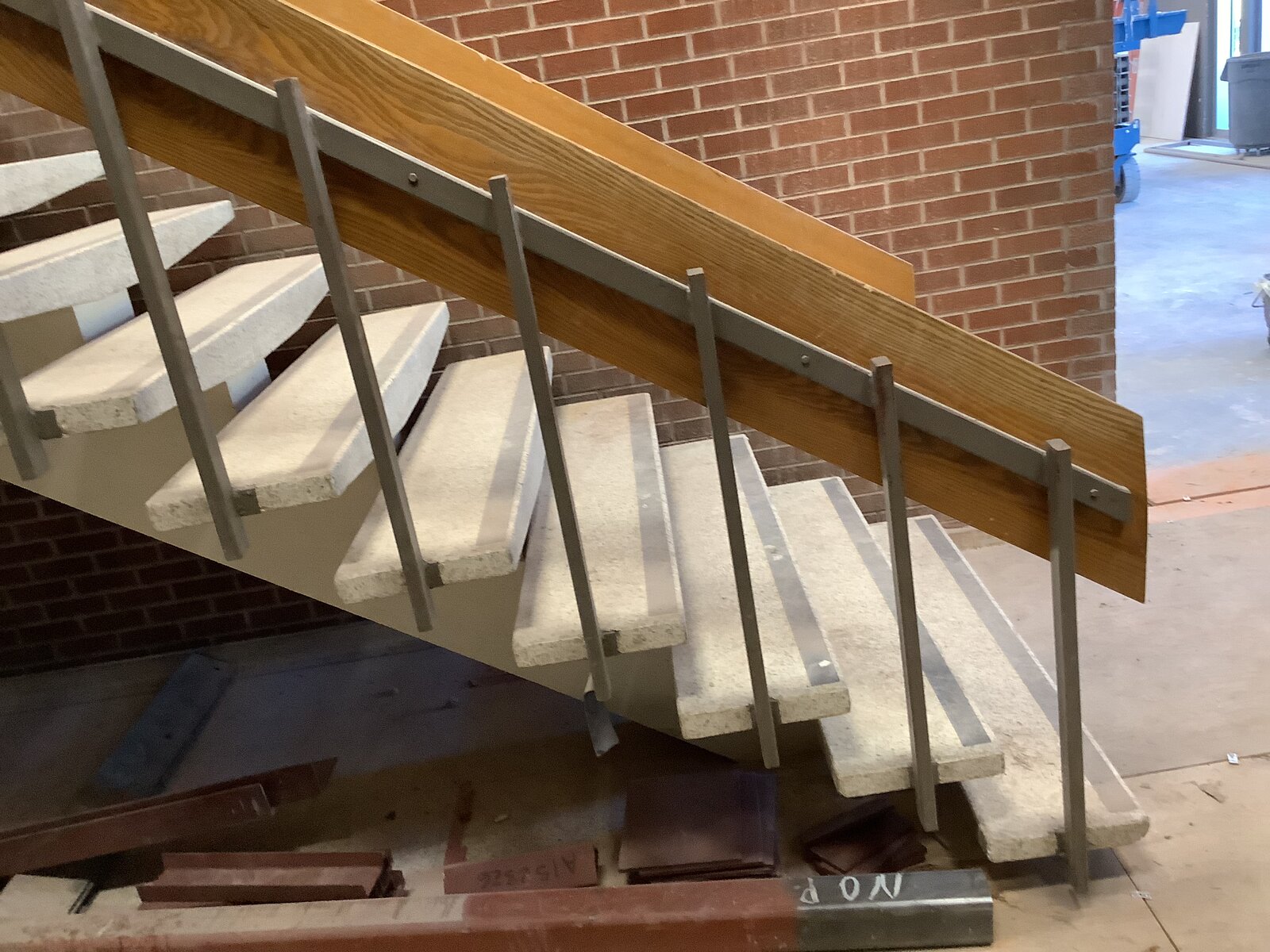 Spiral staircase fabricated by Mesa Fab Shop, Inc.
